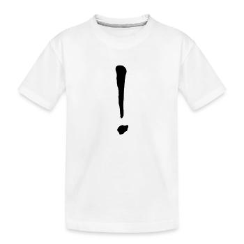 Ausrufezeichen / Ausrufungszeichen in Schwarz - Kinder Premium Bio T-Shirt - Weiß - Vorne