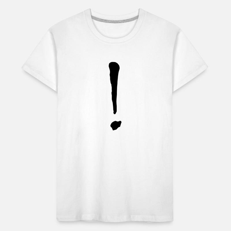 Point d’exclamation / Point d’exclamation en noir T-shirt bio Premium Enfant