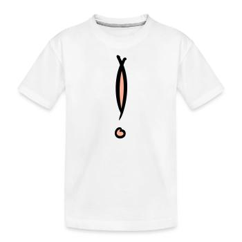 Dekoratives Ausrufezeichen. Handgezeichnet. - Kinder Premium Bio T-Shirt - Weiß - Vorne