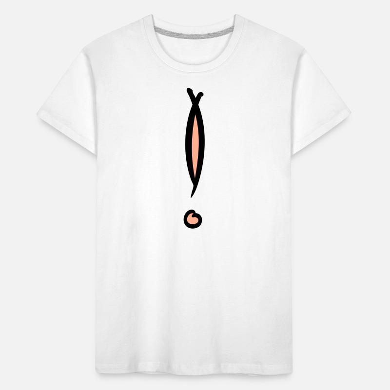 Point d’exclamation décoratif. Dessiné à la main. T-shirt bio Premium Enfant