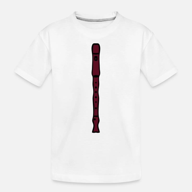 flûte à bec - T-shirt bio Premium Enfant - blanc