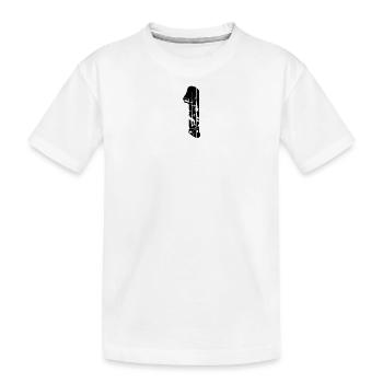 1 - Kinder Premium Bio T-Shirt - Weiß - Vorne