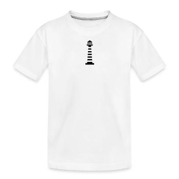 Lighthouse | Nautical | Port | Lighthouse - Kids' Premium Organic T-Shirt - white - Front