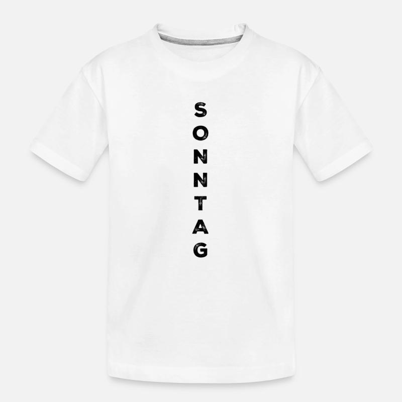 Dimanche - noir - T-shirt bio Premium Enfant - blanc