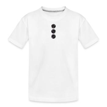 3 boules de boules pour boules bouler boules boules pétanque boules - T-shirt bio Premium Enfant - blanc - Devant