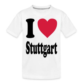 J'adore Stuttgart - T-shirt bio Premium Enfant - blanc - Devant