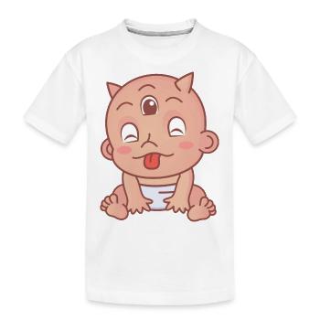 Baby Monster - Kinder Premium Bio T-Shirt - Weiß - Vorne