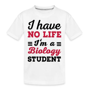 Étudiant en biologie - T-shirt bio Premium Enfant - blanc - Devant