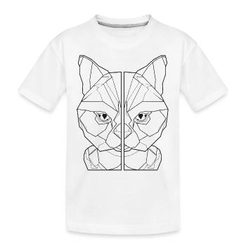 amant de chat, ami de chat, chemise de chat - T-shirt bio Premium Enfant - blanc - Devant