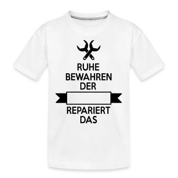 Mechaniker - Kinder Premium Bio T-Shirt - Weiß - Vorne