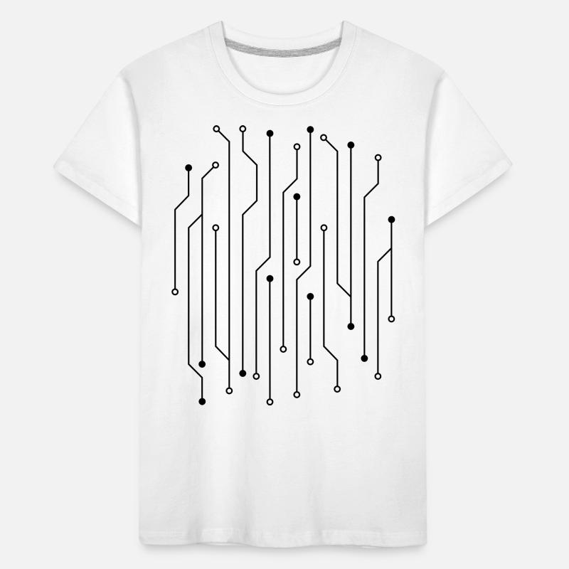 Circuit wire data microchip circuit energi Kids' Premium Organic T-Shirt