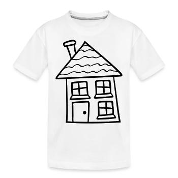 sweet home petite maison de campagne maison constr - T-shirt bio Premium Enfant - blanc - Devant