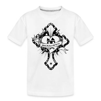 Sarajevo - Kinder Premium Bio T-Shirt - Weiß - Vorne