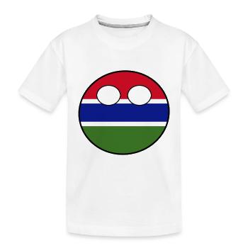 Countryball pays Patrie Gambie - T-shirt bio Premium Enfant - blanc - Devant