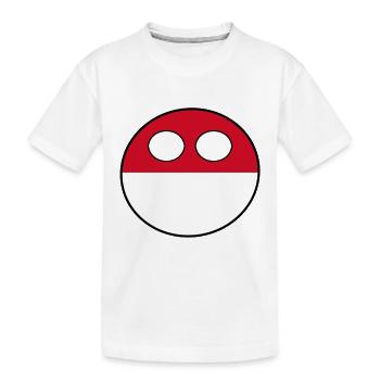 Countryball Pays Patrie Monaco - T-shirt bio Premium Enfant - blanc - Devant