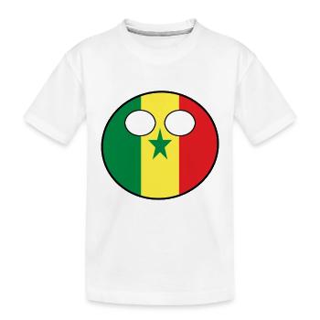 Countryball Country Home Senegal - Kids' Premium Organic T-Shirt - white - Front