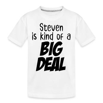 Steven ist eine Art große Sache - Kinder Premium Bio T-Shirt - Weiß - Vorne
