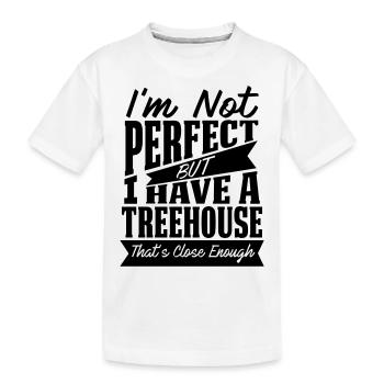 PARFAIT AVEC CABANE DANS LES ARBRES - T-shirt bio Premium Enfant - blanc - Devant