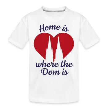 La maison est l’endroit où se trouve le Dom - T-shirt bio Premium Enfant - blanc - Devant