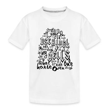 Dschingl Bells - Kinder Premium Bio T-Shirt - Weiß - Vorne