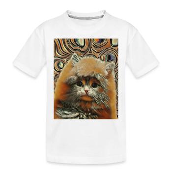 Bébés animaux mignons et moelleux - chat - T-shirt bio Premium Enfant - blanc - Devant