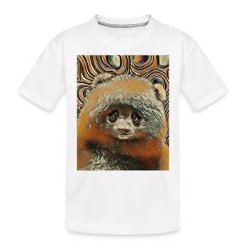 Bébés animaux mignons et moelleux - Panda bear - T-shirt bio Premium Enfant - blanc - Devant
