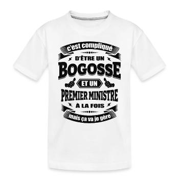 BOGOSSE ET PREMIER MINISTRE - T-shirt bio Premium Enfant - blanc - Devant