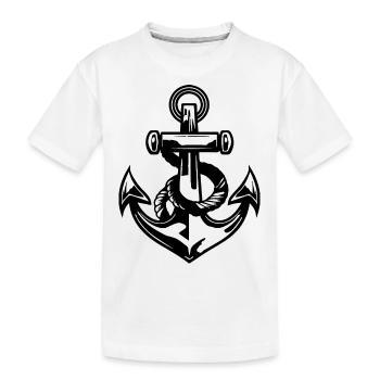 Bateau d’ancre Bateau Nautique - T-shirt bio Premium Enfant - blanc - Devant
