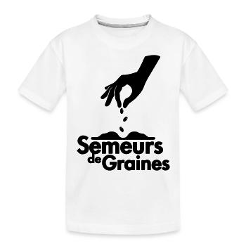 SEMEUR DE GRAINES - T-shirt bio Premium Enfant - blanc - Devant