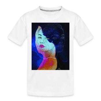 zwei Seiten - Kinder Premium Bio T-Shirt - Weiß - Vorne
