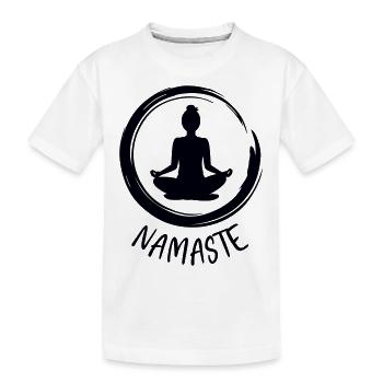 Yoga / Namaste - T-shirt bio Premium Enfant - blanc - Devant