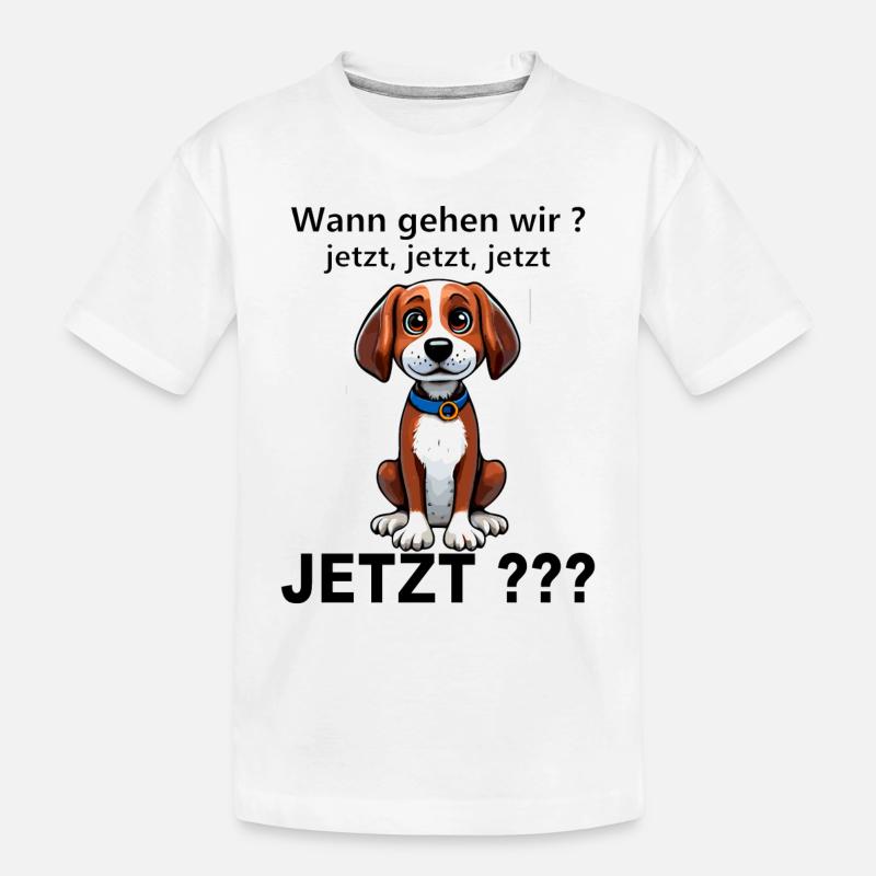Süsser Hund - Kinder Premium Bio T-Shirt - Weiß