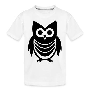 Petite chouette - T-shirt bio Premium Enfant - blanc - Devant