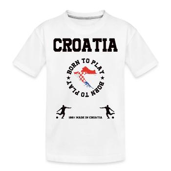 Croatie (Hrvatska) - T-shirt bio Premium Enfant - blanc - Devant