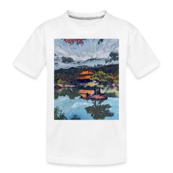 Kinkakuji, Kyoto, Japan - Kids' Premium Organic T-Shirt - white - Front