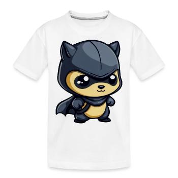 Stealth Superheld Comic-Style Design für Kinder - Kinder Premium Bio T-Shirt - Weiß - Vorne