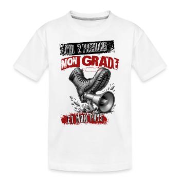 Grade et Pays" pour les Passionnés - T-shirt bio Premium Enfant - blanc - Devant