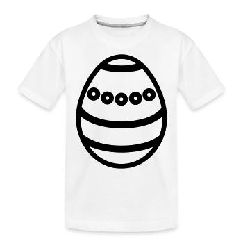 Oeuf de Pâques - T-shirt bio Premium Enfant - blanc - Devant