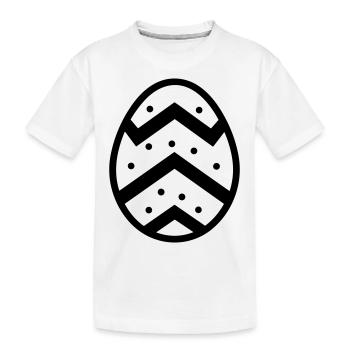Oeuf de Pâques - T-shirt bio Premium Enfant - blanc - Devant