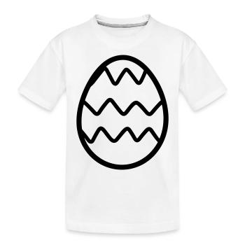 Oeuf - T-shirt bio Premium Enfant - blanc - Devant