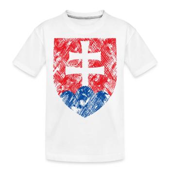Slowakei - Kinder Premium Bio T-Shirt - Weiß - Vorne