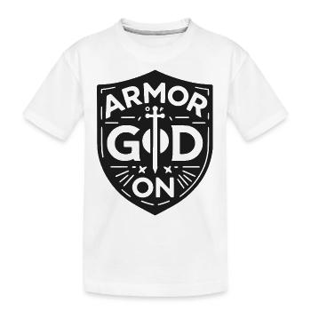 L’armure de Dieu sur - T-shirt bio Premium Enfant - blanc - Devant