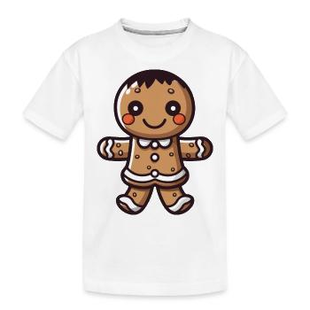 lebkuchen junge - Kinder Premium Bio T-Shirt - Weiß - Vorne