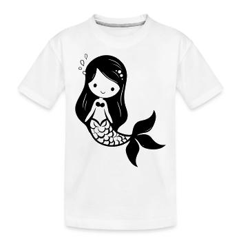 Sirène - T-shirt bio Premium Enfant - blanc - Devant