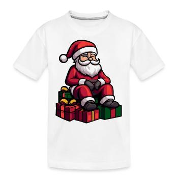 Cadeaux de Noël du Père Noël - T-shirt bio Premium Enfant - blanc - Devant