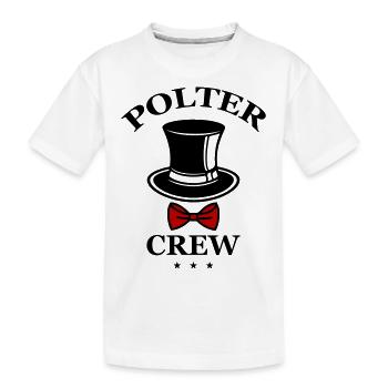 Polter Crew Verlobung Hochzeit - Kinder Premium Bio T-Shirt - Weiß - Vorne