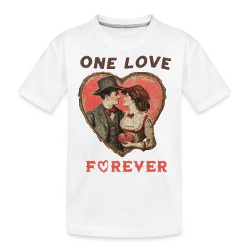 Eternal love - Kids' Premium Organic T-Shirt - white - Front