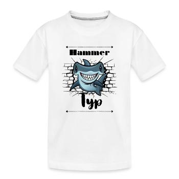 Hammer Typ - Kinder Premium Bio T-Shirt - Weiß - Vorne