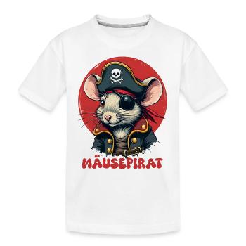 Souris Pirate - T-shirt bio Premium Enfant - blanc - Devant