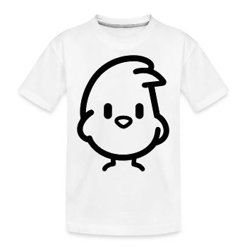 chick - Kids' Premium Organic T-Shirt - white - Front